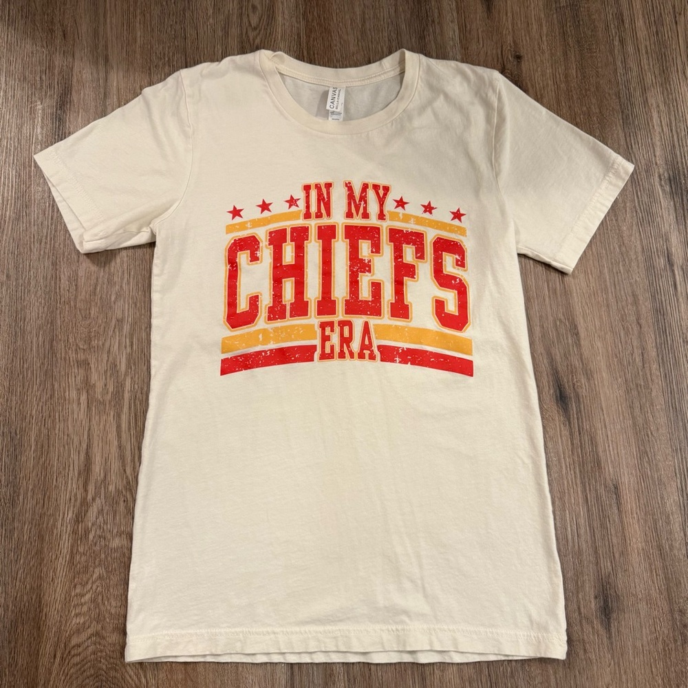 In My Chiefs Era T Shirt Women’s Small Kansas City Football Taylor Kelce Swiftie